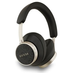 Guess PU Leather 4G Classic Logo ENC TWS vezeték nélküli fejhallgató, fekete-arany
