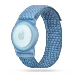 Tech-Protect Nylon Apple Airtag / Airtag 2 tok szíjjal gyerekeknek, kék