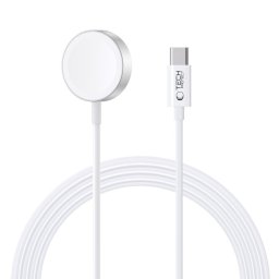 Tech-Protect UltraBoost Magnetic Apple Watch töltő USB-C kábellel, 120cm, fehér