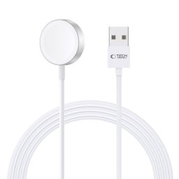 Tech-Protect UltraBoost Magnetic Apple Watch töltő USB-A kábellel, 120cm, fehér