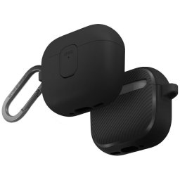 Uniq Clyde Apple AirPods 4 tok karabinerrel, fekete