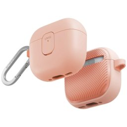 Uniq Clyde Apple AirPods 4 tok karabinerrel, rózsaszín