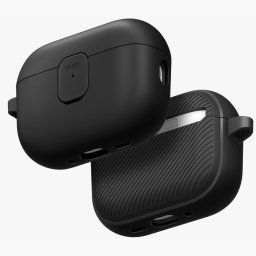 Uniq Clyde Apple AirPods Pro 3 tok karabinerrel, fekete-szürke