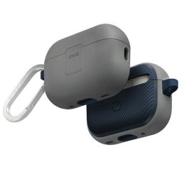 Uniq Clyde Apple AirPods Pro 2 tok karabinerrel, szürke-kék
