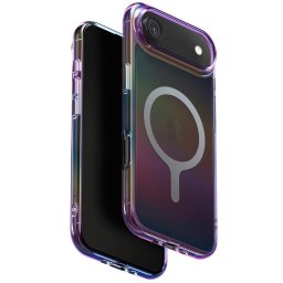 Uniq Hybrid Iridescia iPhone Air (2025) Magsafe tok, színes-sötét (holographic)