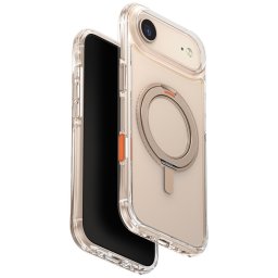 Uniq Swivix Apple iPhone Air (2025) tok 360 fokban állítható kitámasztóval, átlátszó-arany