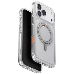 Uniq Swivix Apple iPhone 17 Pro Max tok 360 fokban állítható kitámasztóval, átlátszó
