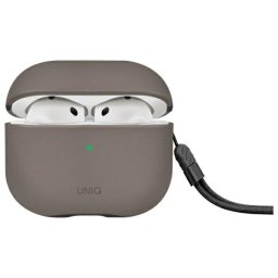 Uniq Lyden Apple AirPods 4 műbőr tok, szürke