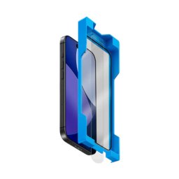 Uniq Optix ExoFit Vivid Apple iPhone 17 Pro Max tempered glass kijelzővédő üvegfólia felhelyező kerettel, átlátszó