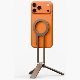Uniq Arcus MagSafe kompatibilis Selfie bot / Tripod állvány kulcsatartóra akasztható résszel, arany