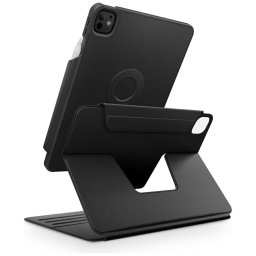 Uniq Rovus 360 Apple iPad Pro 11 2024 / 2025 mágneses tok kitámasztóval, 360 fokban forgatható, fekete