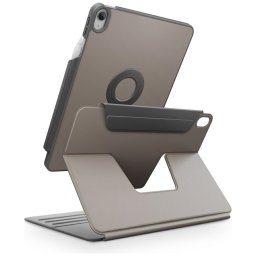 Uniq Rovus 360 Apple iPad 11 2025 / iPad 10.9 2022 mágneses tok kitámasztóval, 360 fokban forgatható, szürke