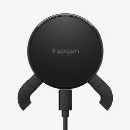 Spigen Essential Qi2.2 mágneses Magsafe autós tartó szellőzőrácsba, vezeték nélküli töltéssel, fekete