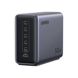 Ugreen Nexode X759 5x USB-C + USB-A hálózati töltő adapter, 6-Port, 500W, 5A, szürke