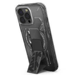 Skinarma Helio Apple iPhone 16 Pro mágneses tok kitámasztóval, fekete