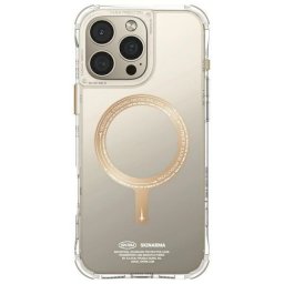 Skinarma Saido Apple iPhone 16 Pro mágneses tok, Magsafe kompatibilis, arany