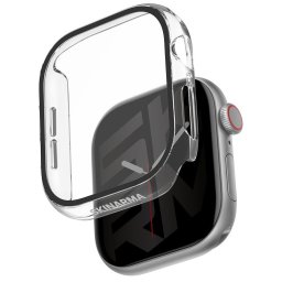 Skinarma Gado Apple Watch 11 / Watch 10 42mm tok, kijelzővédő felülettel, átlátszó