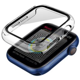 Skinarma Gado Apple Watch 8 / Watch 7 45mm tok, kijelzővédő felülettel, átlátszó