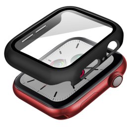 Skinarma Gado Apple Watch 11 / Watch 10 42mm tok, kijelzővédő felülettel, fekete