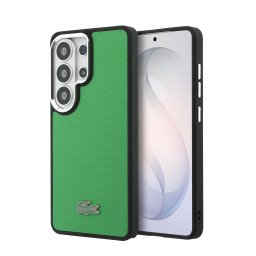 Lacoste Petit Pique Metal Logo Magnetic Samsung Galaxy S26 Ultra hátlap tok, MagSafe, zöld