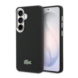 Lacoste Petit Pique Metal Logo Magnetic Samsung Galaxy S26 hátlap tok, MagSafe, fekete