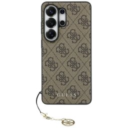 Guess 4G Classic Logo Charm Samsung Galaxy S26 Ultra mágneses tok, MagSafe, barna