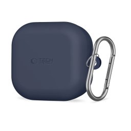 Tech-Protect Silicone Hook Samsung Galaxy Buds 4 / Buds 4 Pro szilikon tok, karabinerrel, kék