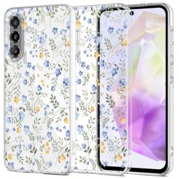Tech-Protect Flexair Spring Flowers Samsung Galaxy A37 tok, virág minta, átlátszó