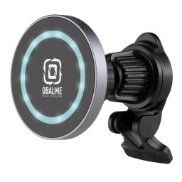 OBAL:ME MagNetix Aura Wireless mágneses autós tartó / töltő szellőzőrácsba, 15W, fekete