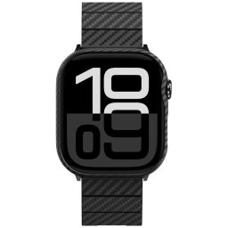 Pitaka Air Apple Watch 11 / 10 42mm tok, carbon minta, fekete-szürke