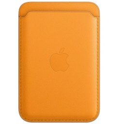 Apple iPhone Leather Wallet mágneses gyári bőr kártyatartó, MagSafe, narancs MHLP3ZE/A