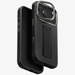 Uniq Heldro Pro Apple iPhone 17 Pro mágneses tok tartóval, kameravédő kerettel, MagSafe, fekete