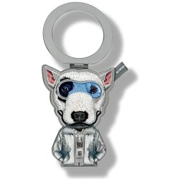 Nimmy Cool & Cute 2.0 Dog mágneses telefon medál, MagSafe, kutya minta, szürke
