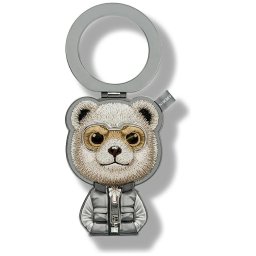 Nimmy Cool & Cute 2.0 Bear mágneses telefon medál, MagSafe, medve minta, szürke