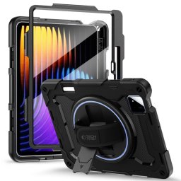 Tech-Protect Solid Xiaomi Pad 8 / Pad 8 Pro / Pad 7 Pro / Pad 7 oldalra nyíló, kitámasztható tok, ütésálló, fekete