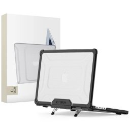 Tech-Protect Smartshell Pro Apple Macbook Pro 14 M1-M5 / M5 Pro / Pro Max 2021-2026 tok megerősített sarokkal, fekete-átlátszó