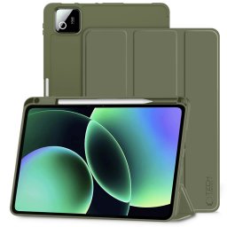 Tech-Protect Sc Pen Xiaomi Pad 8 Pro / 8 / 7 Pro / Pad 7 oldalra nyíló, kitámasztható mappa tok ceruza tartóval, sötétzöld