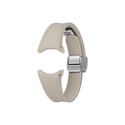 Samsung Galaxy Watch6 D-csatos hibrid ökobőr gyári szíj, S/M, szürkésbarna (ET-SHR93SAEGEU)