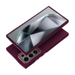 Frame Samsung Galaxy S24 FE közepesen ütésálló tok kameravédő kerettel, lila