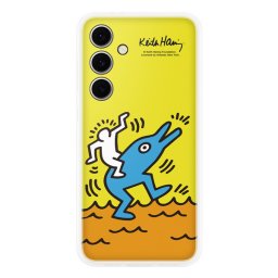 Samsung Galaxy S24 FE gyári Flipsuit tok, sárga