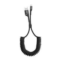 Baseus Fish eye USB / Lightning adat/töltőkábel, 23cm-1m, Fekete