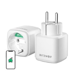 BlitzWolf BW-SHP15 okos hálózati aljzat, ZigBee, 3680W, fehér