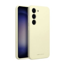 Roar Xiaomi Redmi 14C prémium szilikon tok velúr béléssel, világos sárga