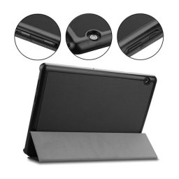 Tactical Book Tri Fold iPad Air ( 2020 / 2022 / 2024 / 2025 ), flip tok, fekete