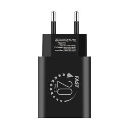 OBAL:ME USB-C hálózati adapter, 20W, fekete