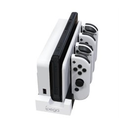 iPega 9186 N-Switch/Joy-con töltő dokkoló, fekete/fehér