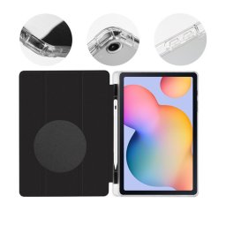 OBAL:ME MistyTab Samsung Galaxy Tab S6 Lite 2020/2022/2024 oldalra nyíló, kitámasztható tok, fekete