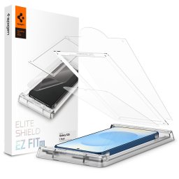 Spigen EliteShield EZ Fit HD Samsung Galaxy S25 kijelzővédő fólia felhelyező kerettel (1db)
