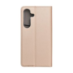 Magnet Samsung Galaxy S25 mágneses flip tok, arany