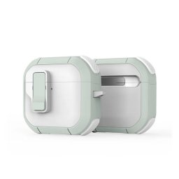 Dux Ducis PECP AirPods 4 műanyag/szilikon tok, fehér-zöld
